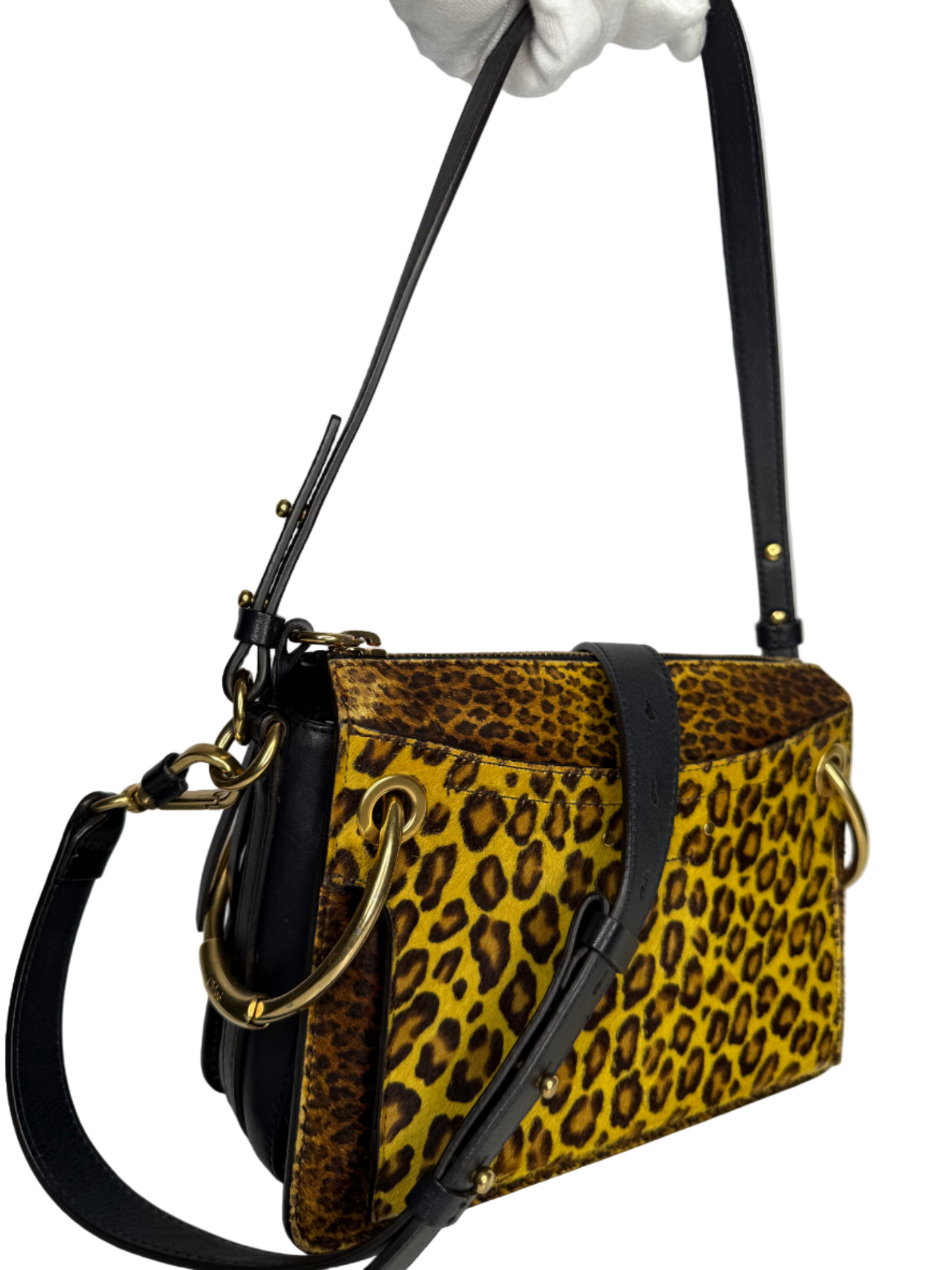 Chloé Limited Edition Roy Ponyhair Leopard Print Bag