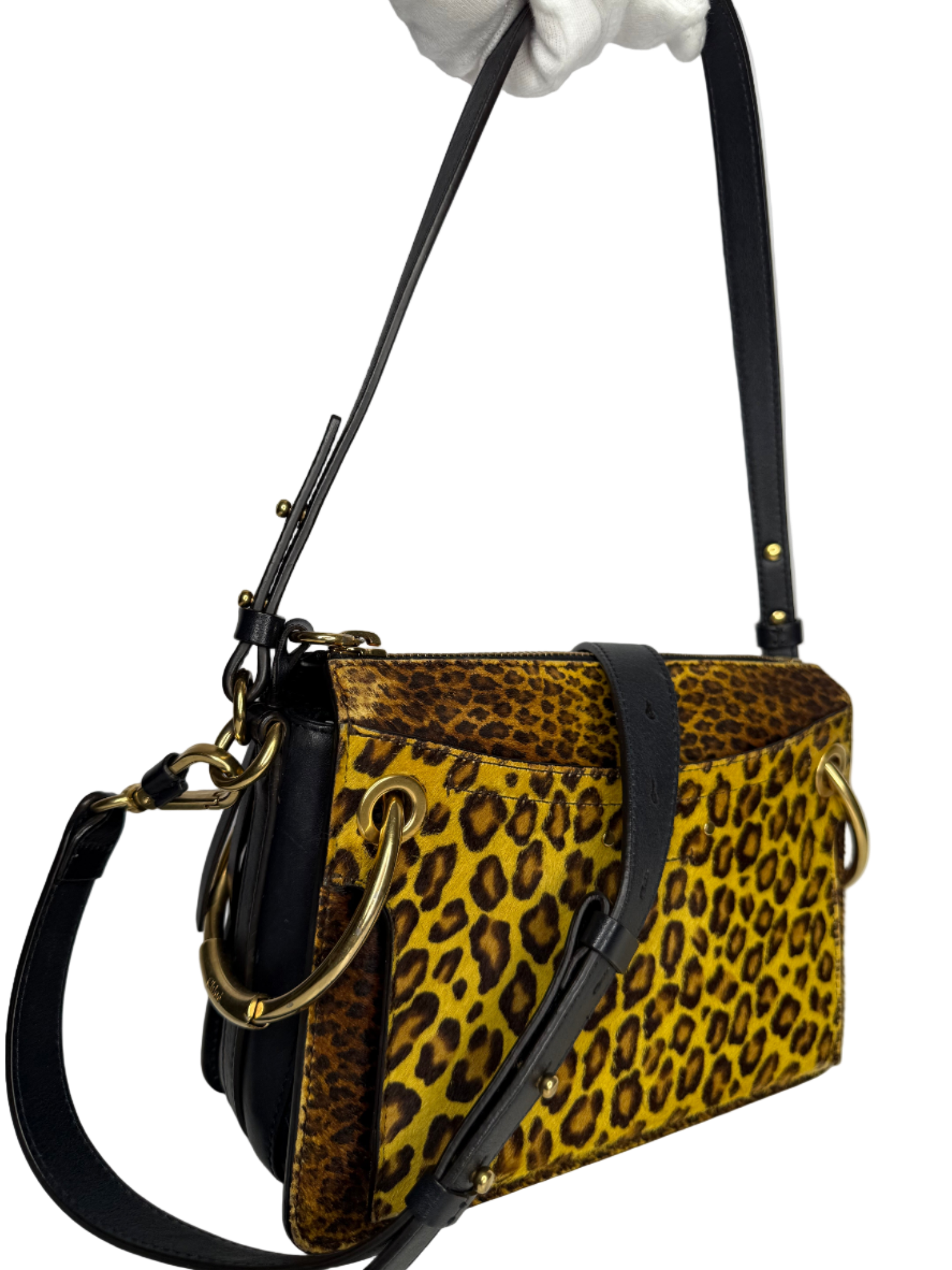 Chloé Limited Edition Roy Ponyhair Leopard Print Bag