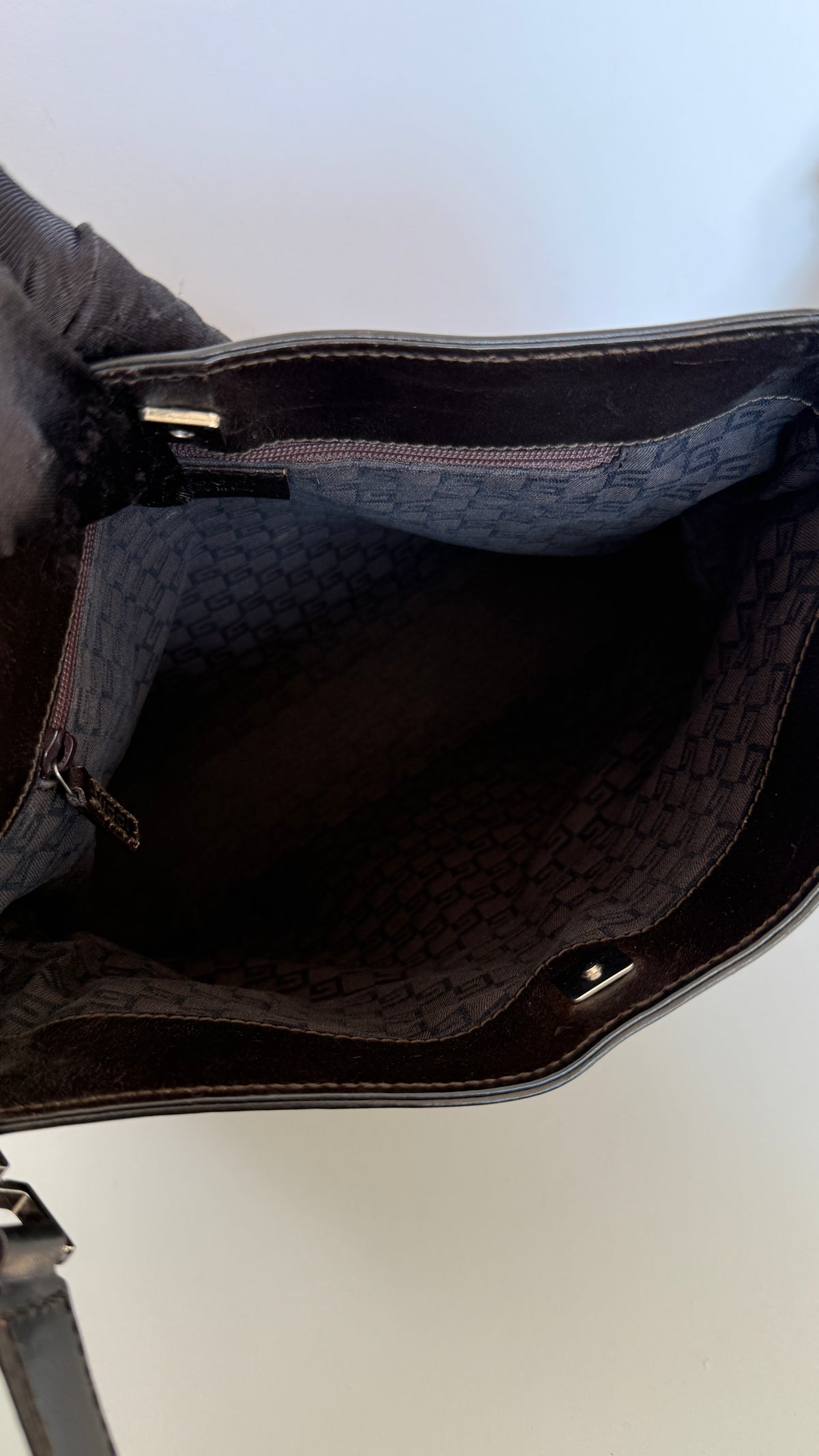 Gucci Black GG Canvas Shoulder Bag