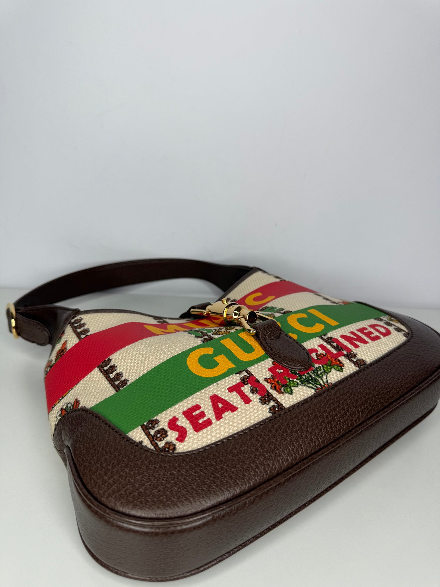 Gucci Small Jackie 1961 Music is Mine Special Edition 100th Brown Leather