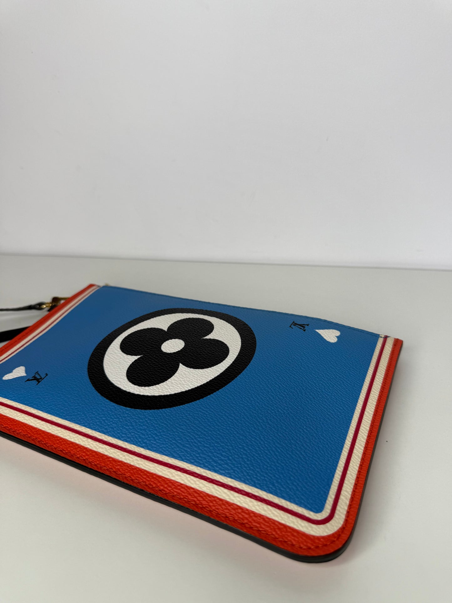 Louis Vuitton Blue/Red Game On Neverfull Pochette