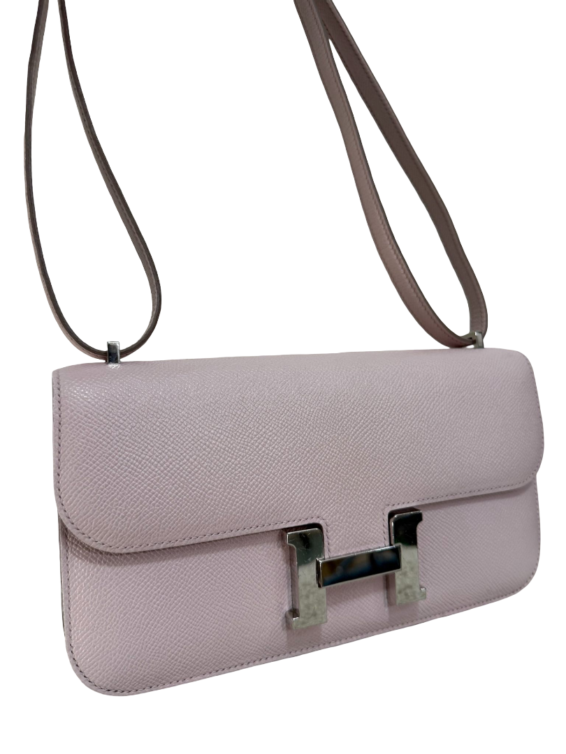 Hermès Constance Elan Mauve Pale Epsom Leather Palladium Hardware