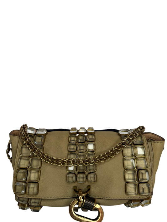 Chloé Mira Crystal Embellished Shoulder Bag