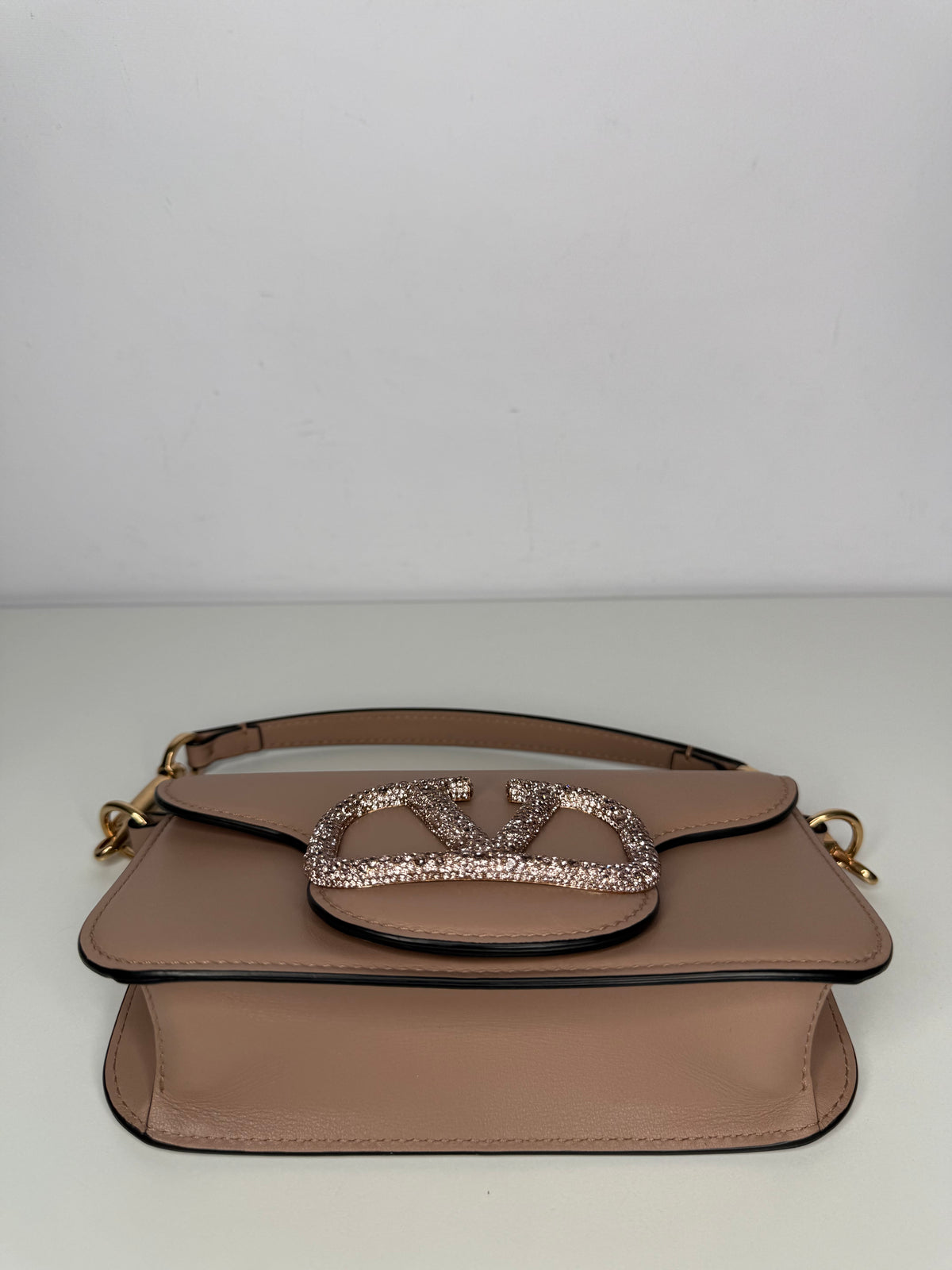 Valentino Garavani Small Loco Beige Jewel Logo bag
