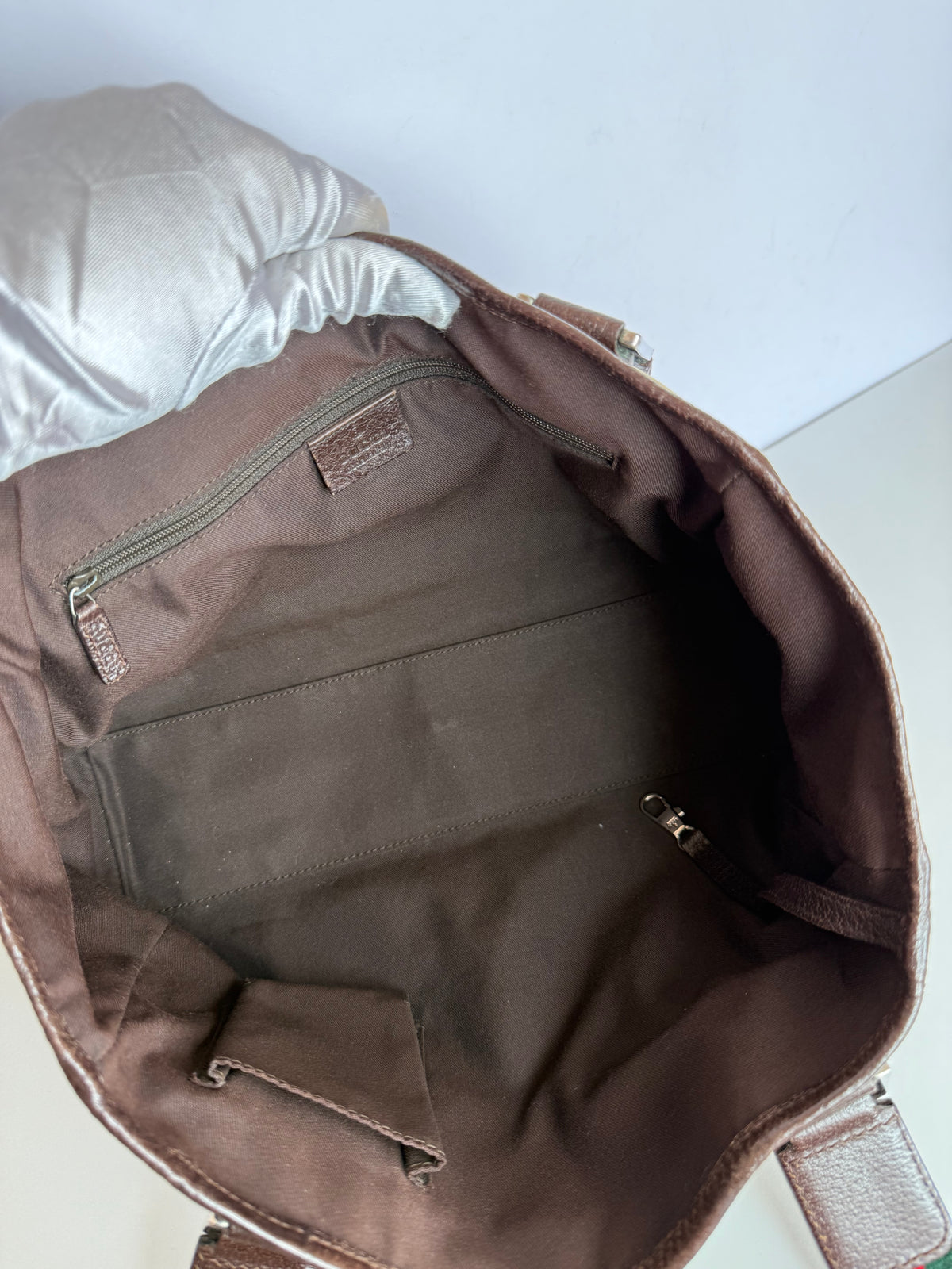 Gucci GG Monogram Pop Tote Web Sherry Line