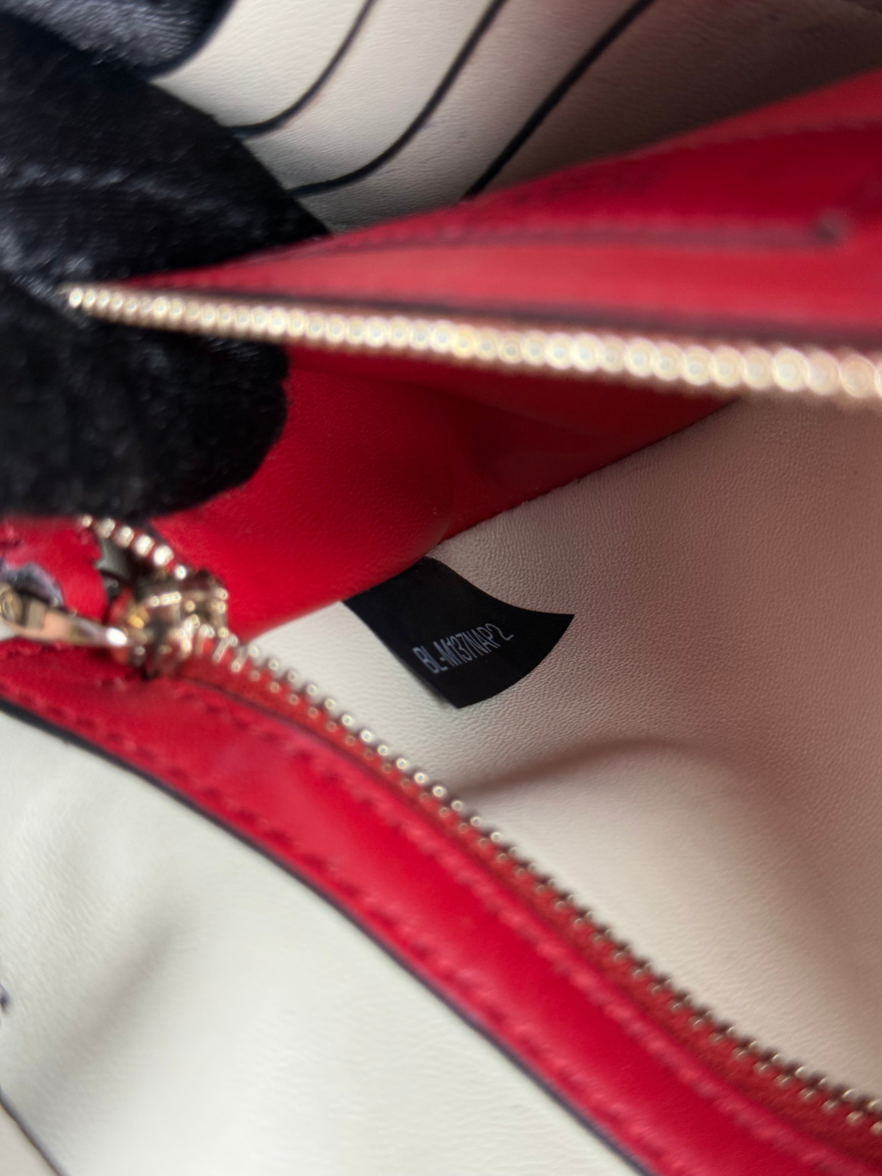 Valentino Ivory Leather Rockstud Spike Shoulder Flap Bag