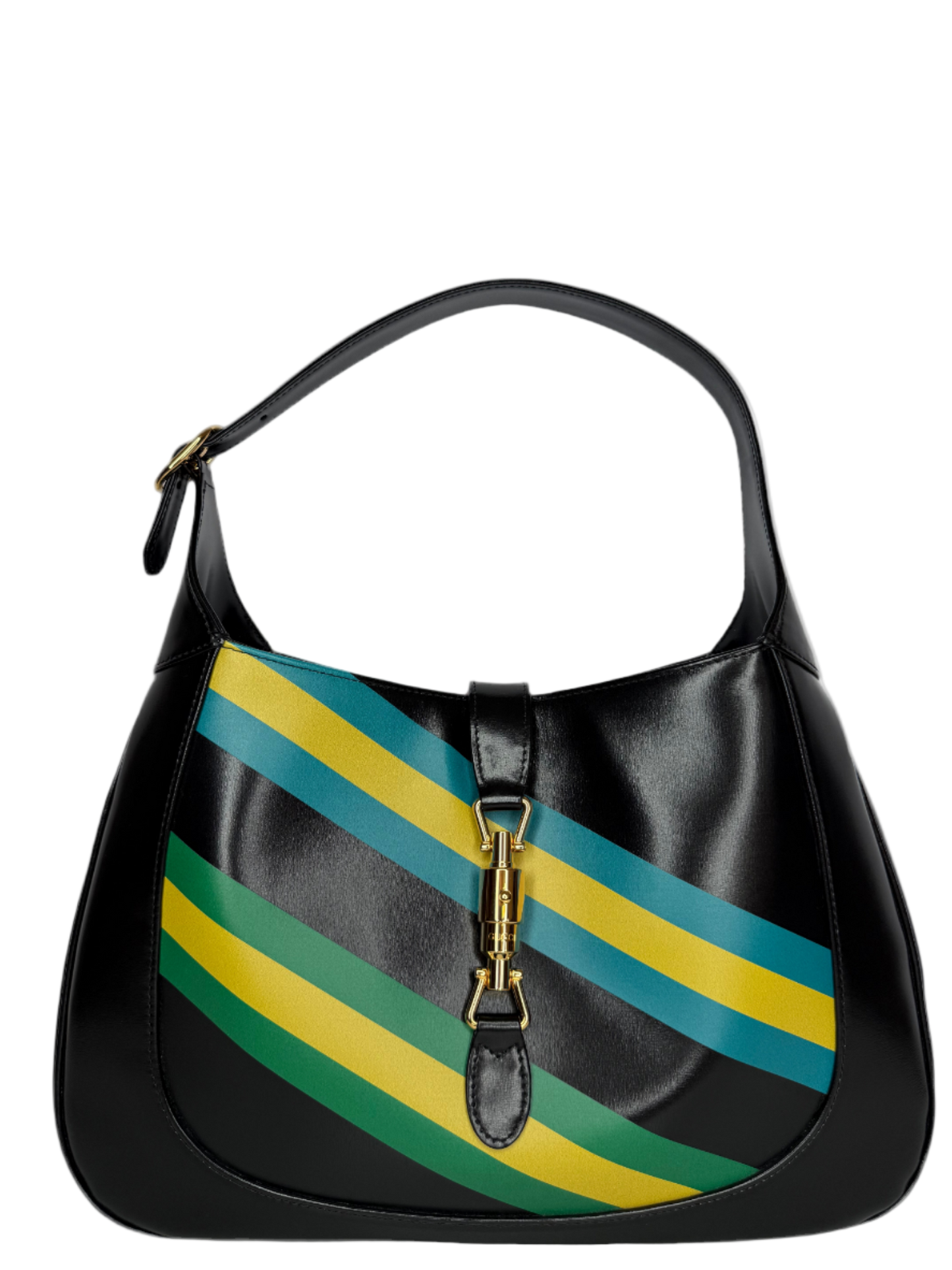 Gucci Jackie 1961 Centum Geometric Limited Edition Black Hobo Bag