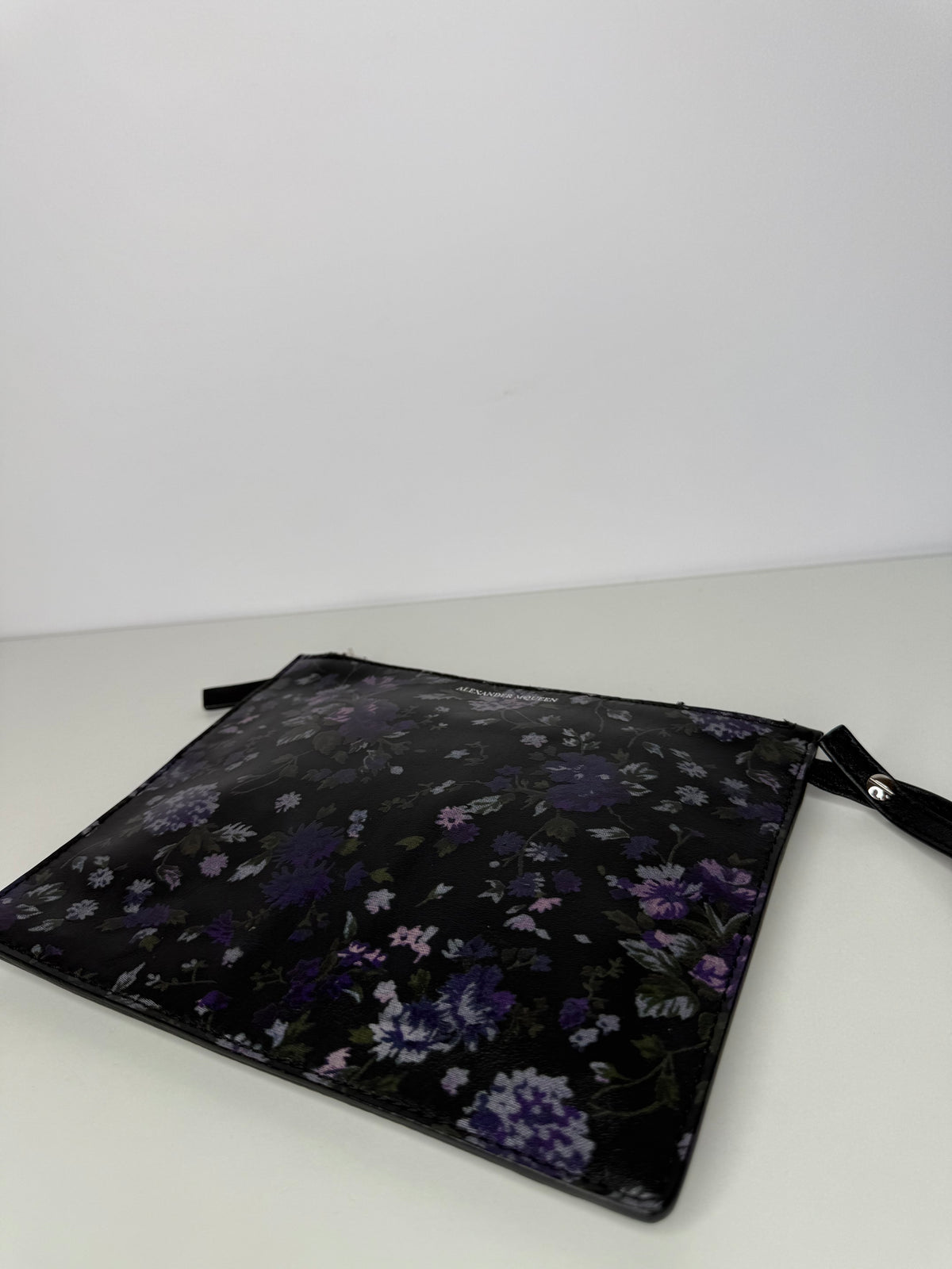 Alexander McQueen Floral Leather Clutch
