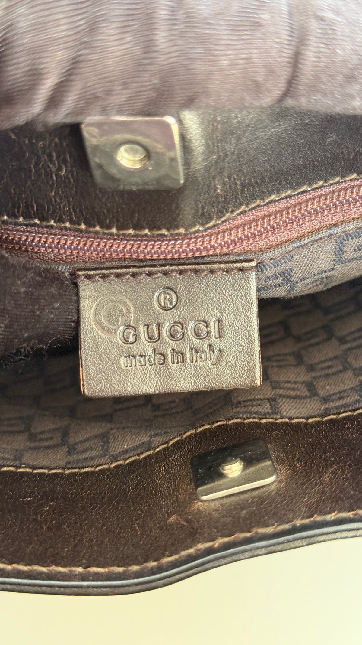 Gucci Black GG Canvas Shoulder Bag