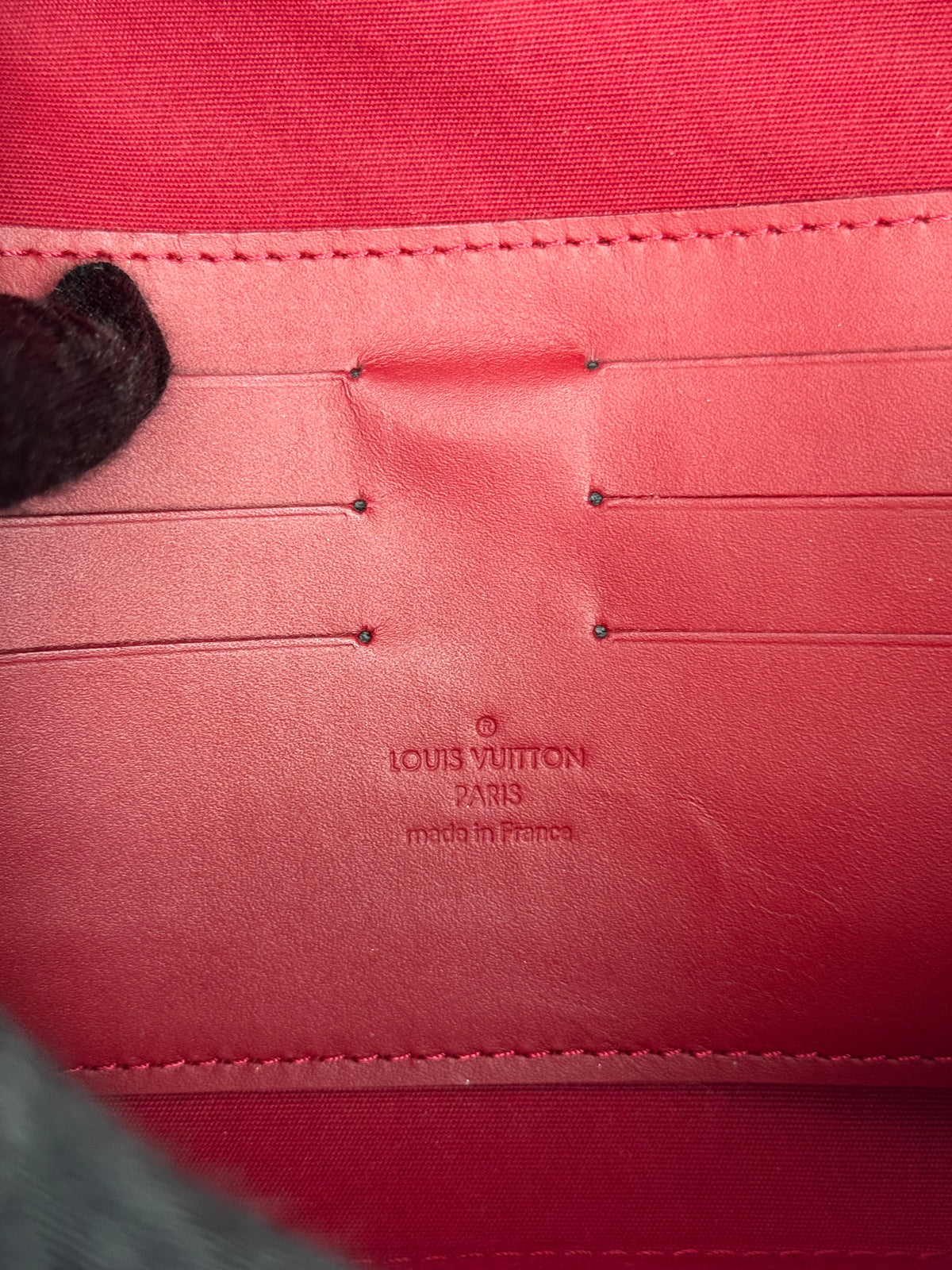 Louis Vuitton Rose Pop Monogram Vernis Sunset Boulevard Clutch Bag