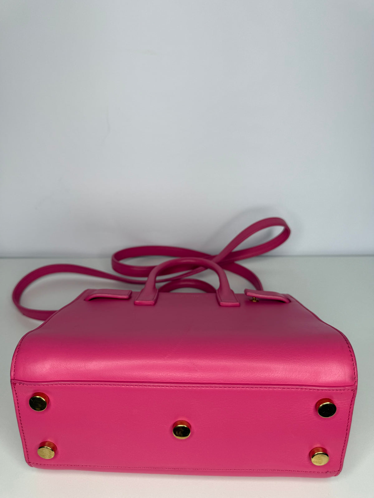 Saint Laurent Nano Sac de Jour Pink Smooth Calfskin Leather