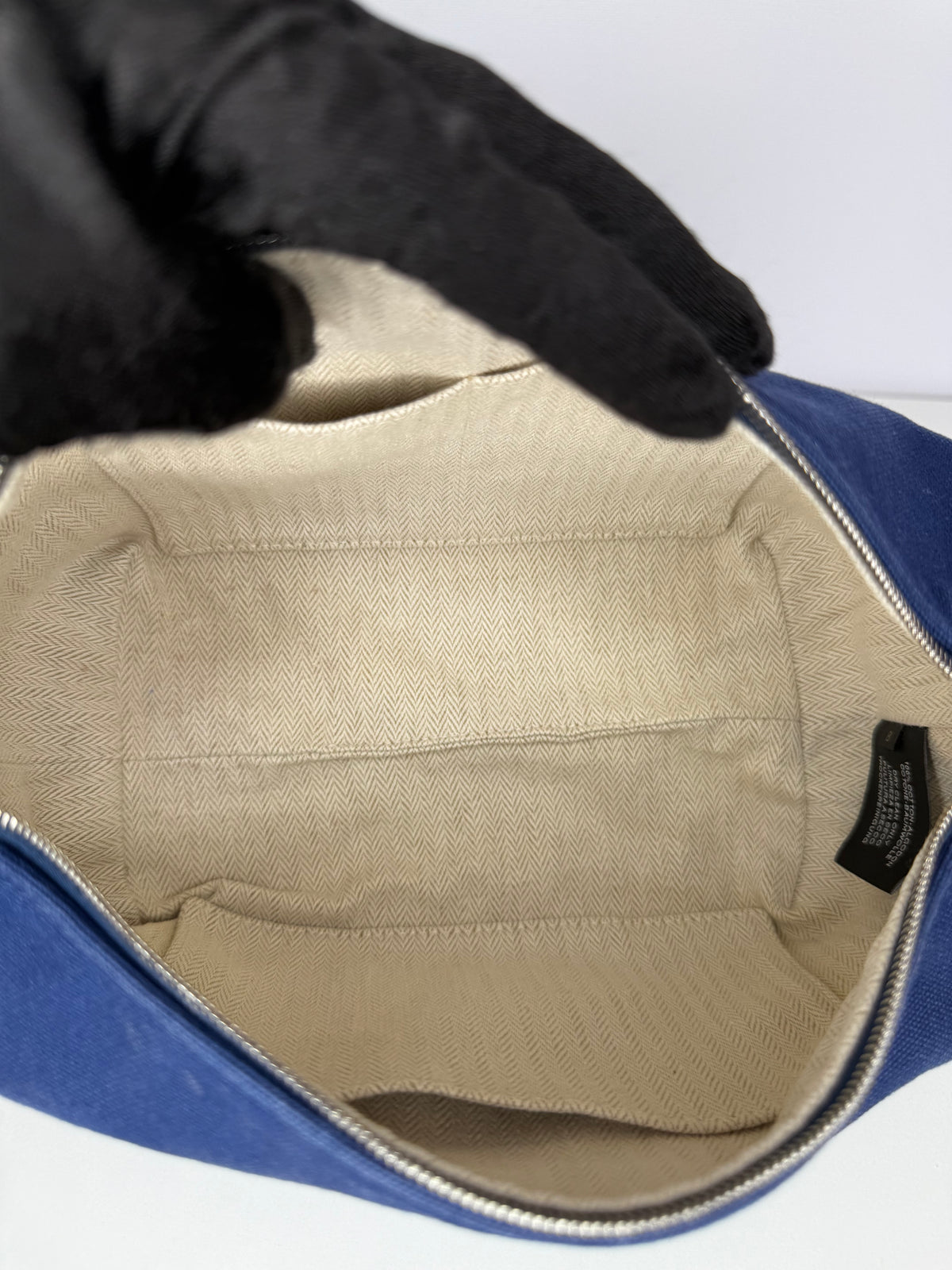 Hermès Bride-à-Brac Small Toiletry Pouch Royal Blue Canvas