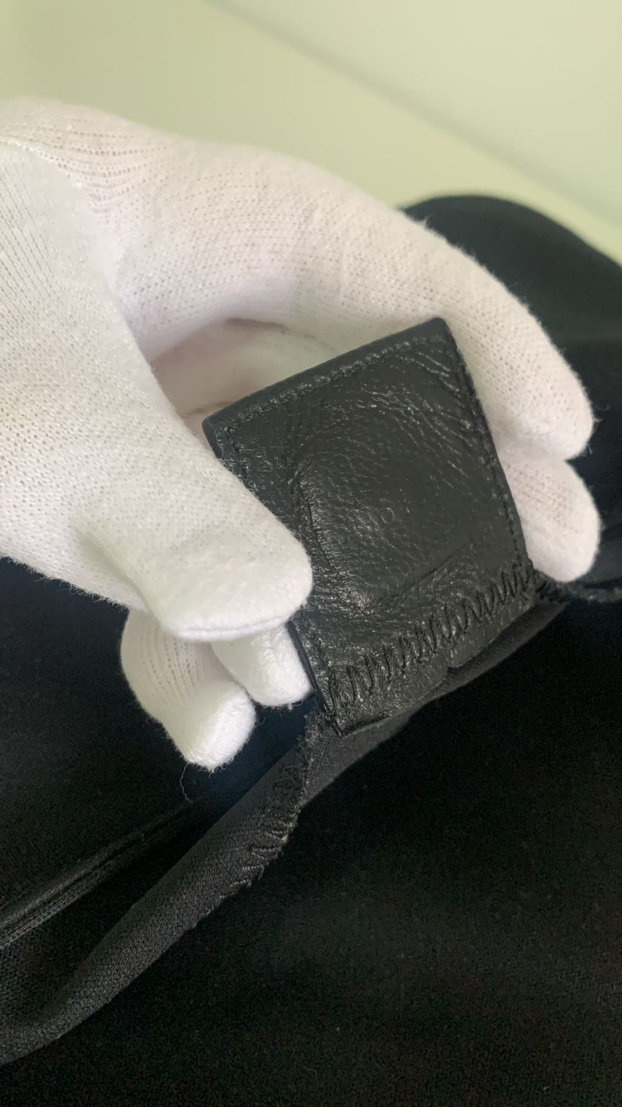 Fendi Baguette Bag in Black Microfiber