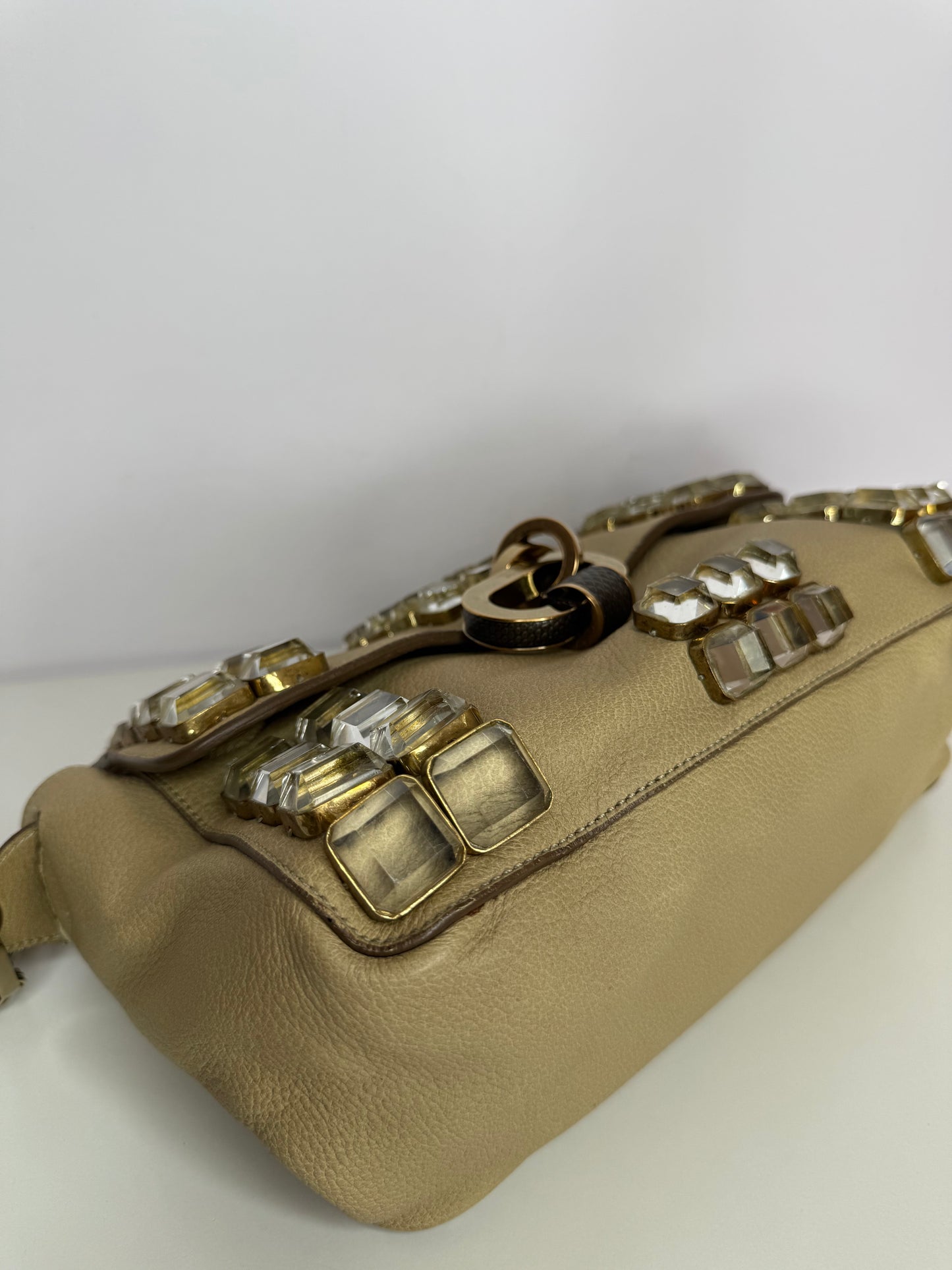 Chloé Mira Crystal Embellished Shoulder Bag