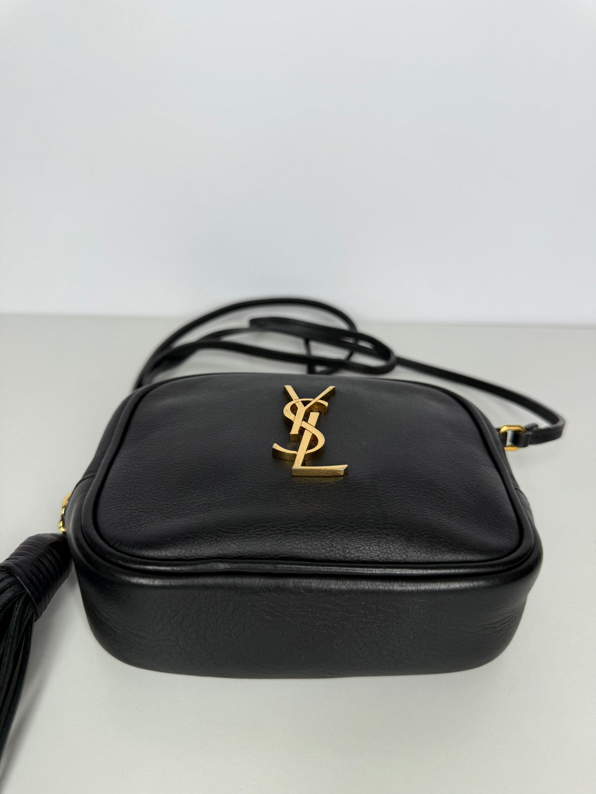 Saint Laurent Blogger Black Leather Crossbody Bag