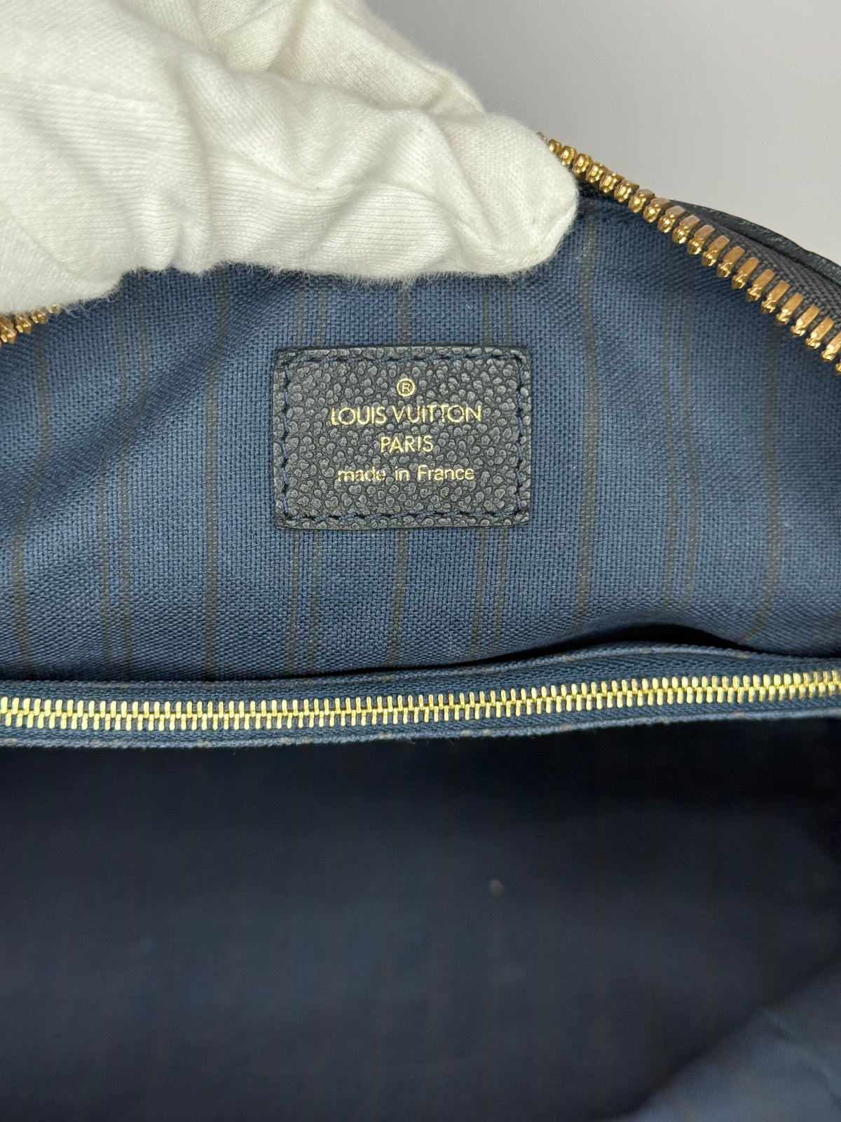 Louis Vuitton Lumineuse PM Blue infini Empreinte Tote