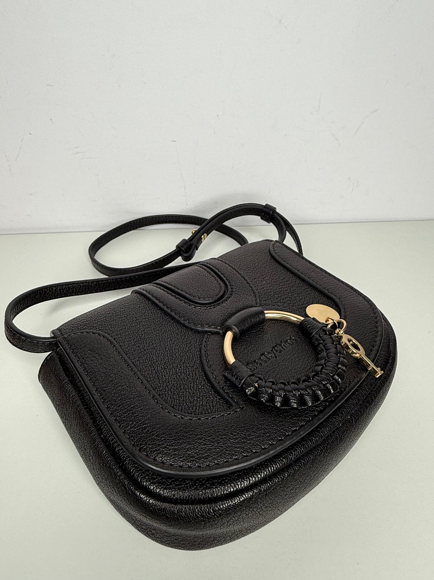 Chloé See By Chloé Mini Hana Black Leather Crossbody Bag
