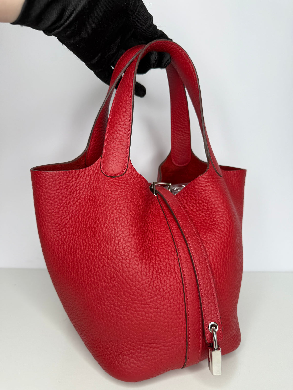 Hermès Picotin 18 Rouge Grenat Togo Leather