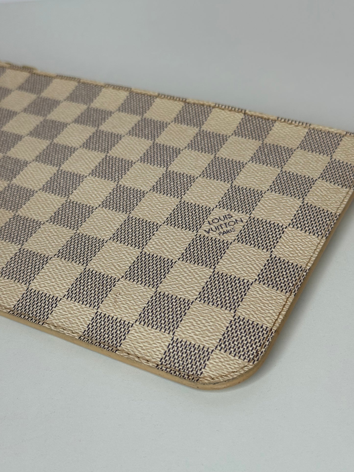 Louis Vuitton Neverfull Pochette  Damier Azur Canvas