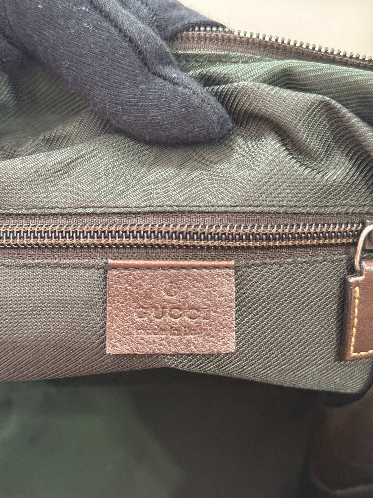 Gucci Beige/Brown GG Canvas and Leather Web Handle Tote