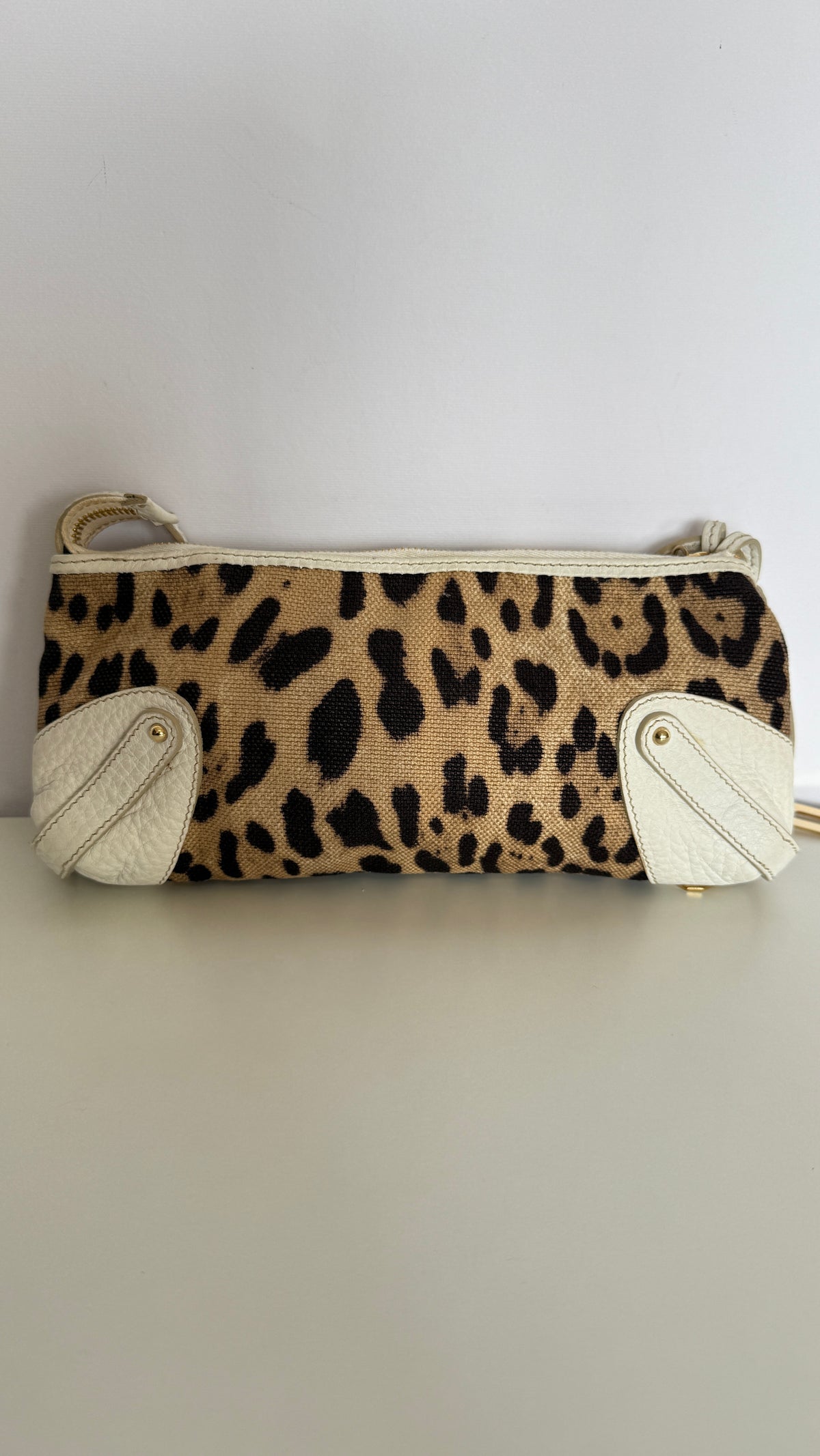 Dolce Gabbana Leopard Print Shoulder Bag