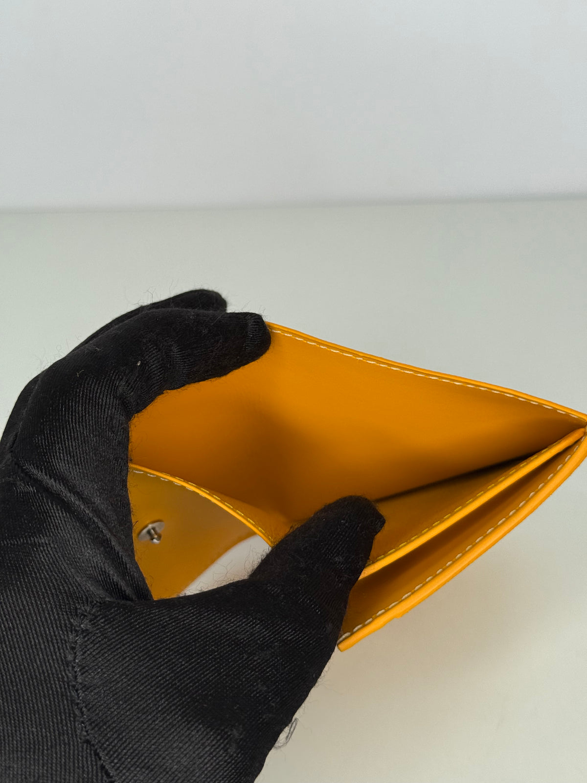 Goyard Marigny Yellow Goyardine Wallet
