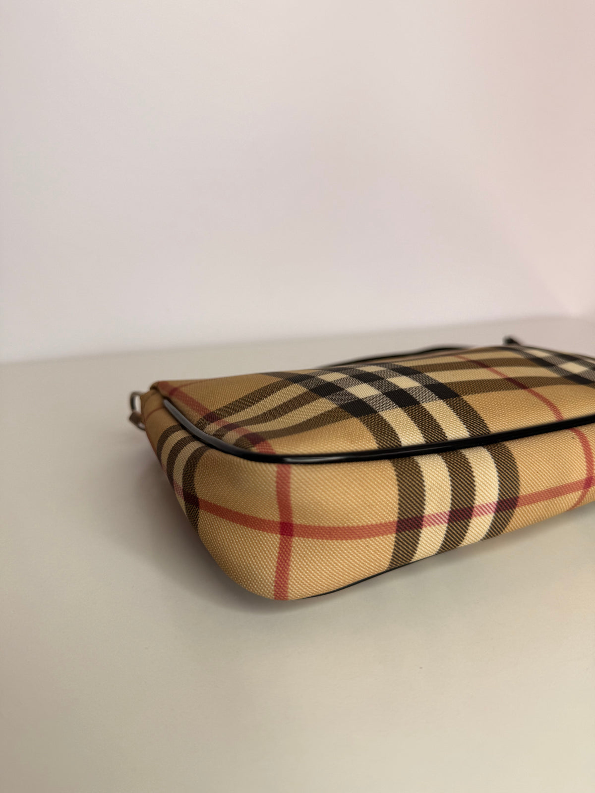 Burberry Beige House Check PVC Pochette