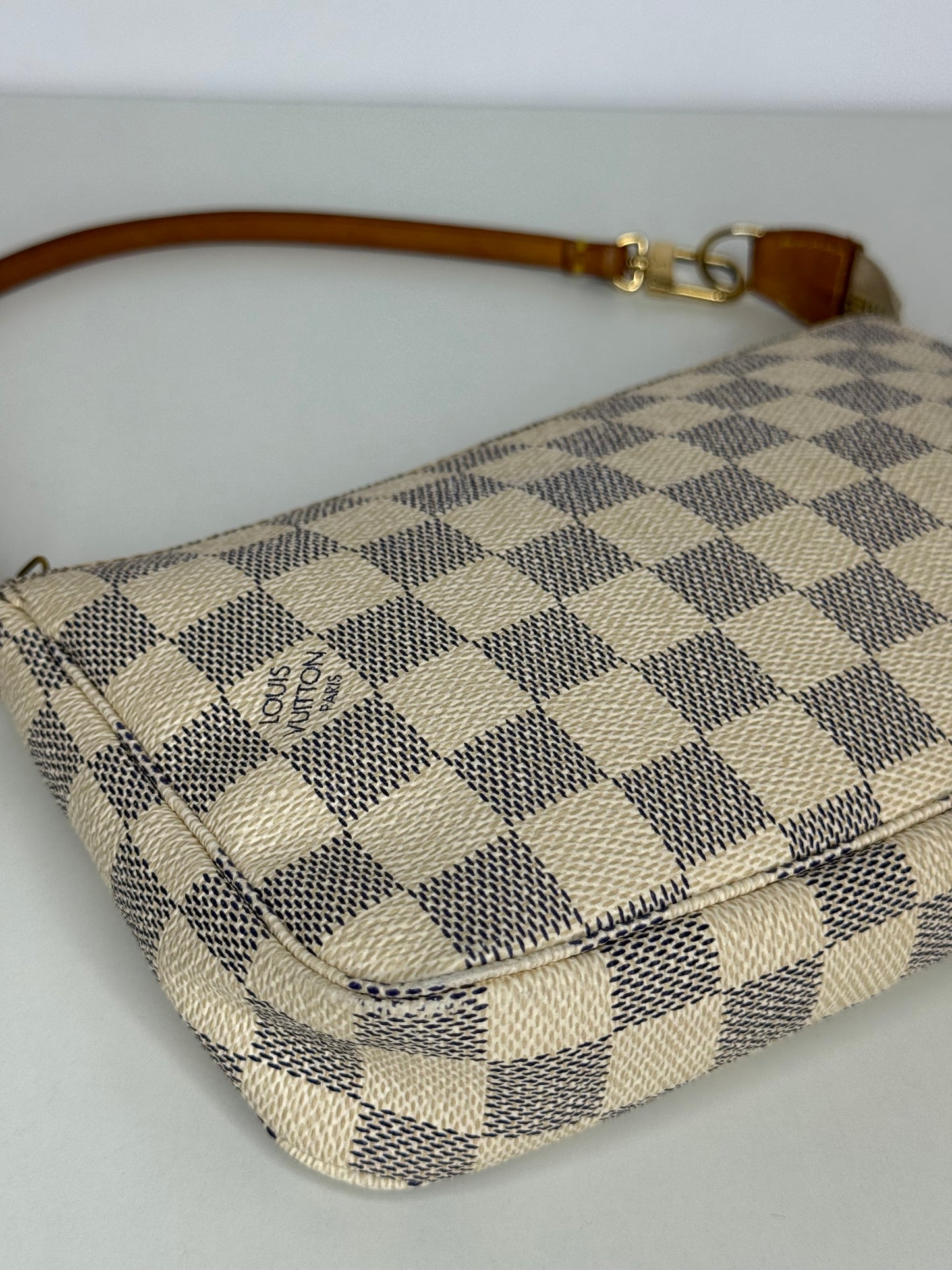 Louis Vuitton Pochette Accessories Damier Azur Canvas