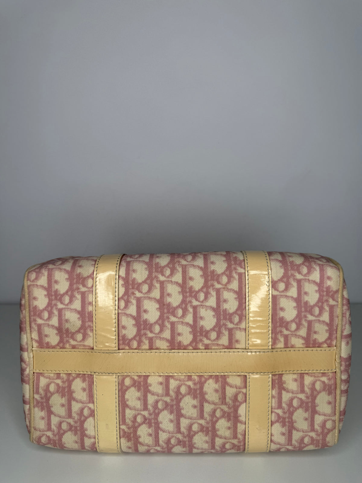 Christian Dior Vintage Pink Trotter Boston Bag