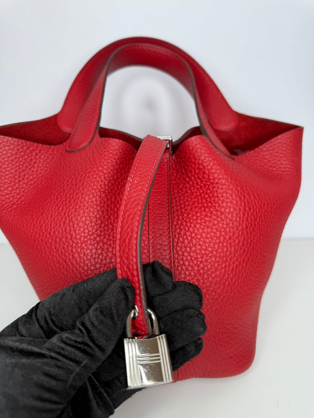 Hermès Picotin 18 Rouge Grenat Togo Leather