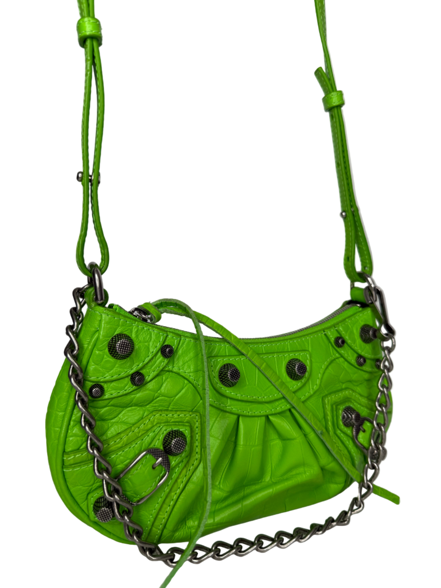 Balenciaga Le Cagole XS Shoulder Bag In Acid Green