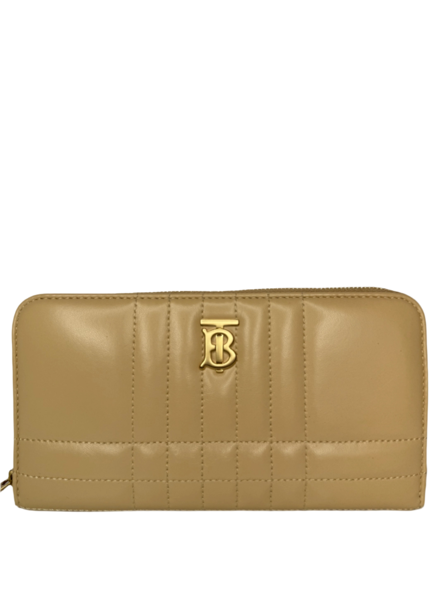 Burberry Quilted Leather Lola Continental Zip Around Wallet