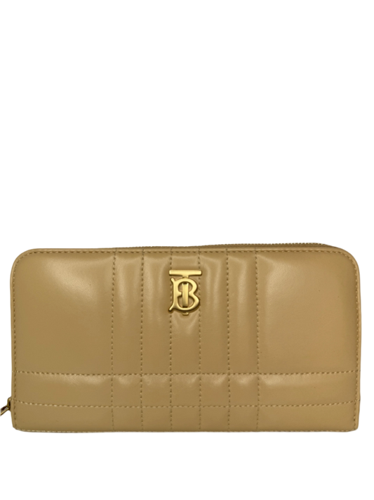 Burberry Quilted Leather Lola Continental Zip Around Wallet