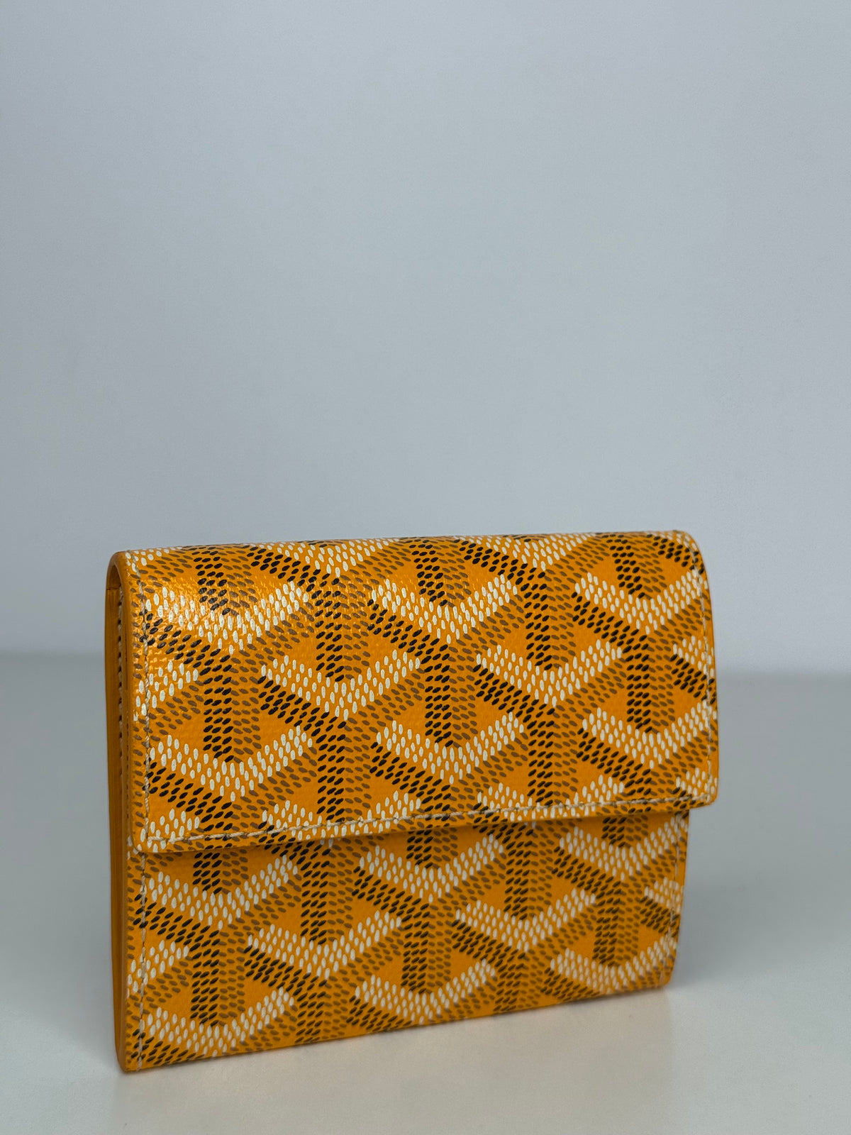 Goyard Marigny Yellow Goyardine Wallet