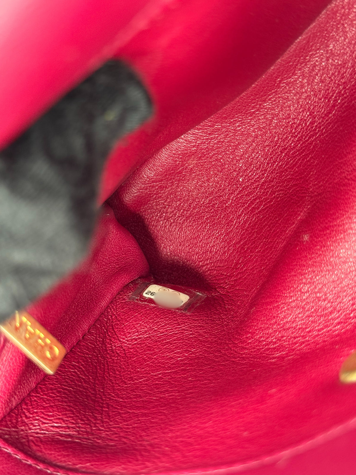 Chanel Small Fuchsia Python Coco Top Handle Bag