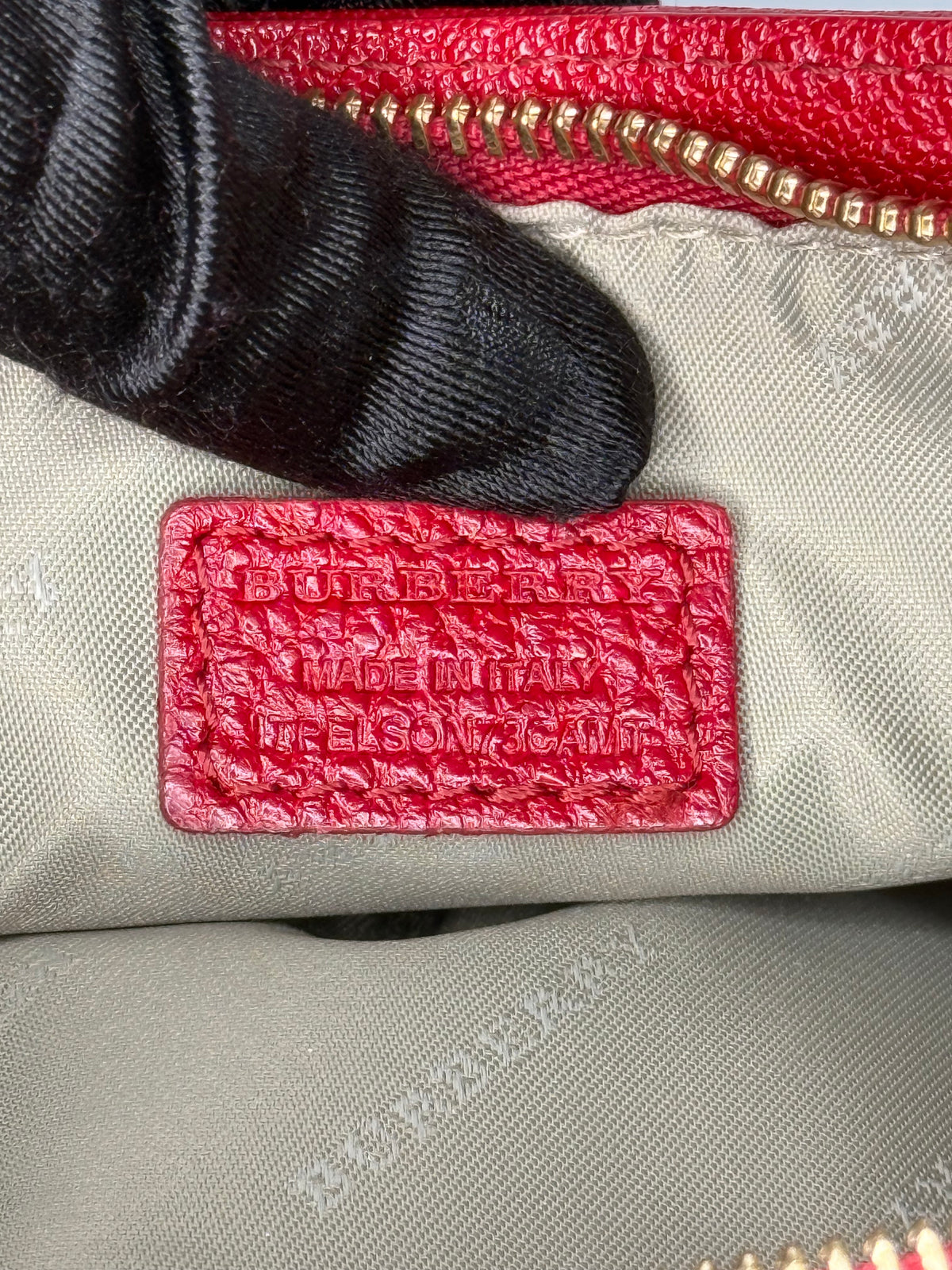 Burberry Red/Beige Haymarket Check Coated Canvas Clara Pochette