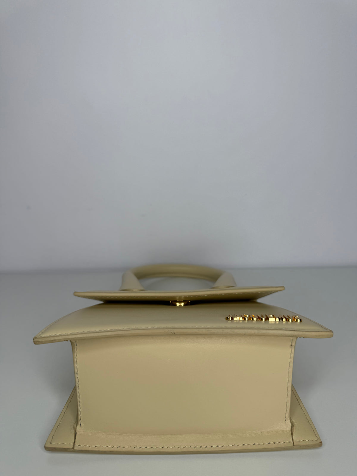 Jacquemus Le Chiquito Ivory Leather Top Handle Bag