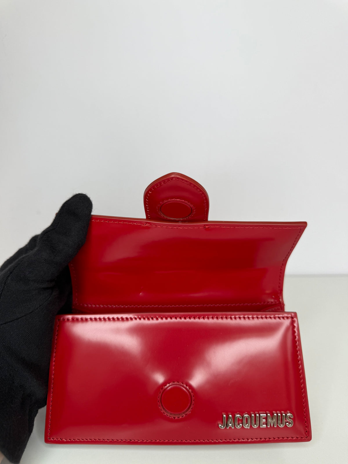 Jacquemus Le Bambino Red Leather Crossbody Bag