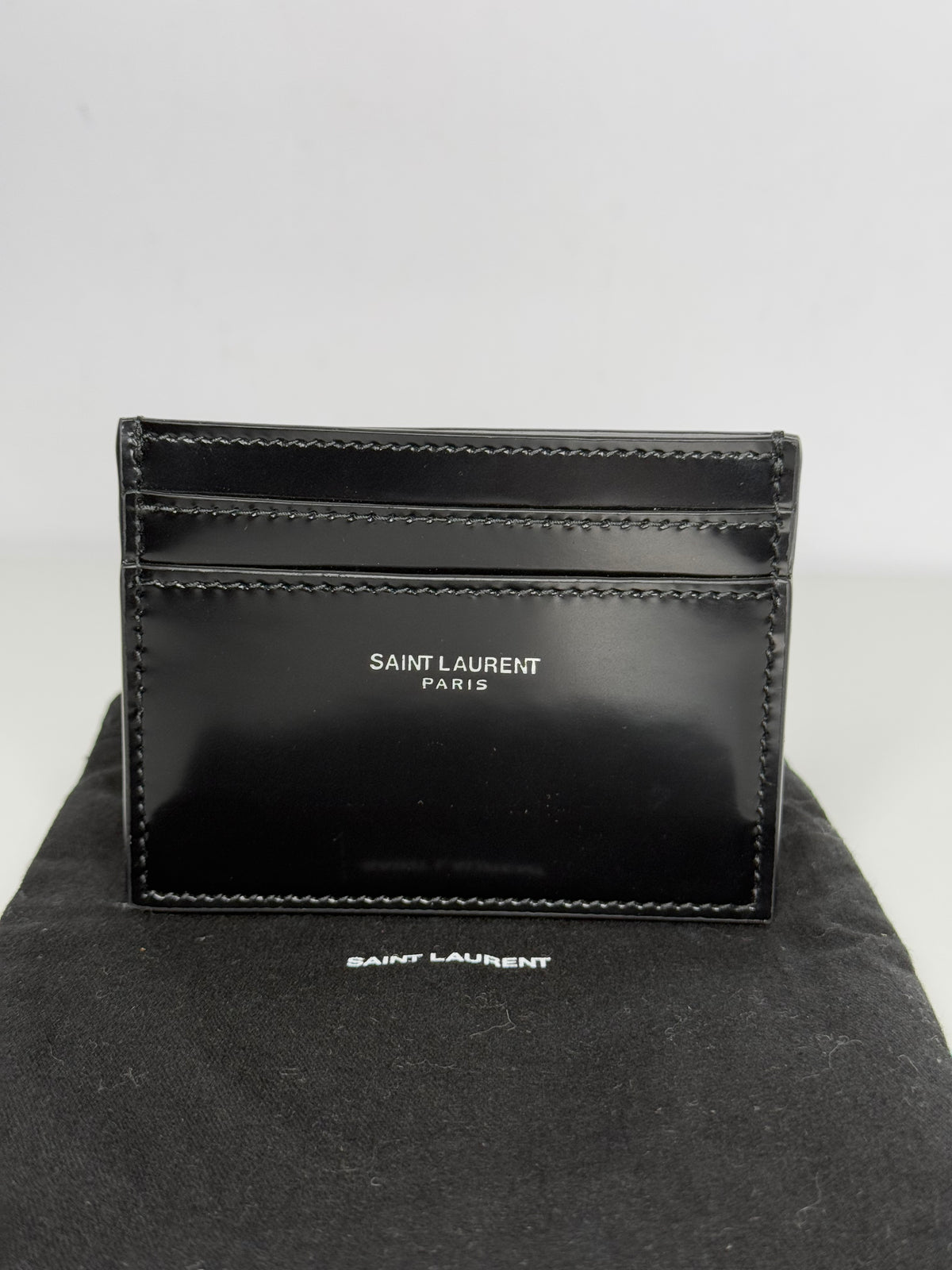 Saint Laurent Paris Leather Card Holder