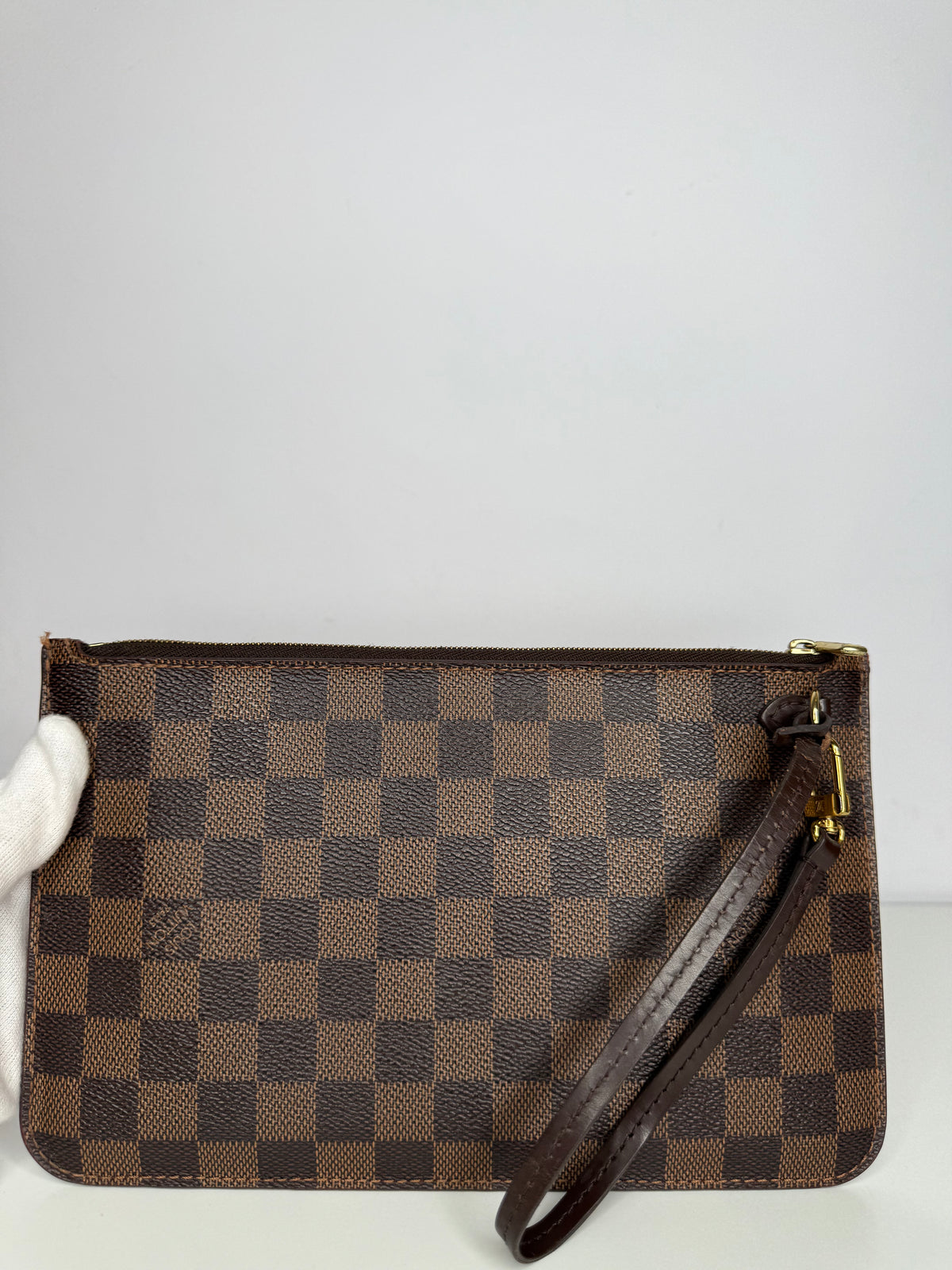 Louis Vuitton Neverfull Pochette Damier Ebene Canvas