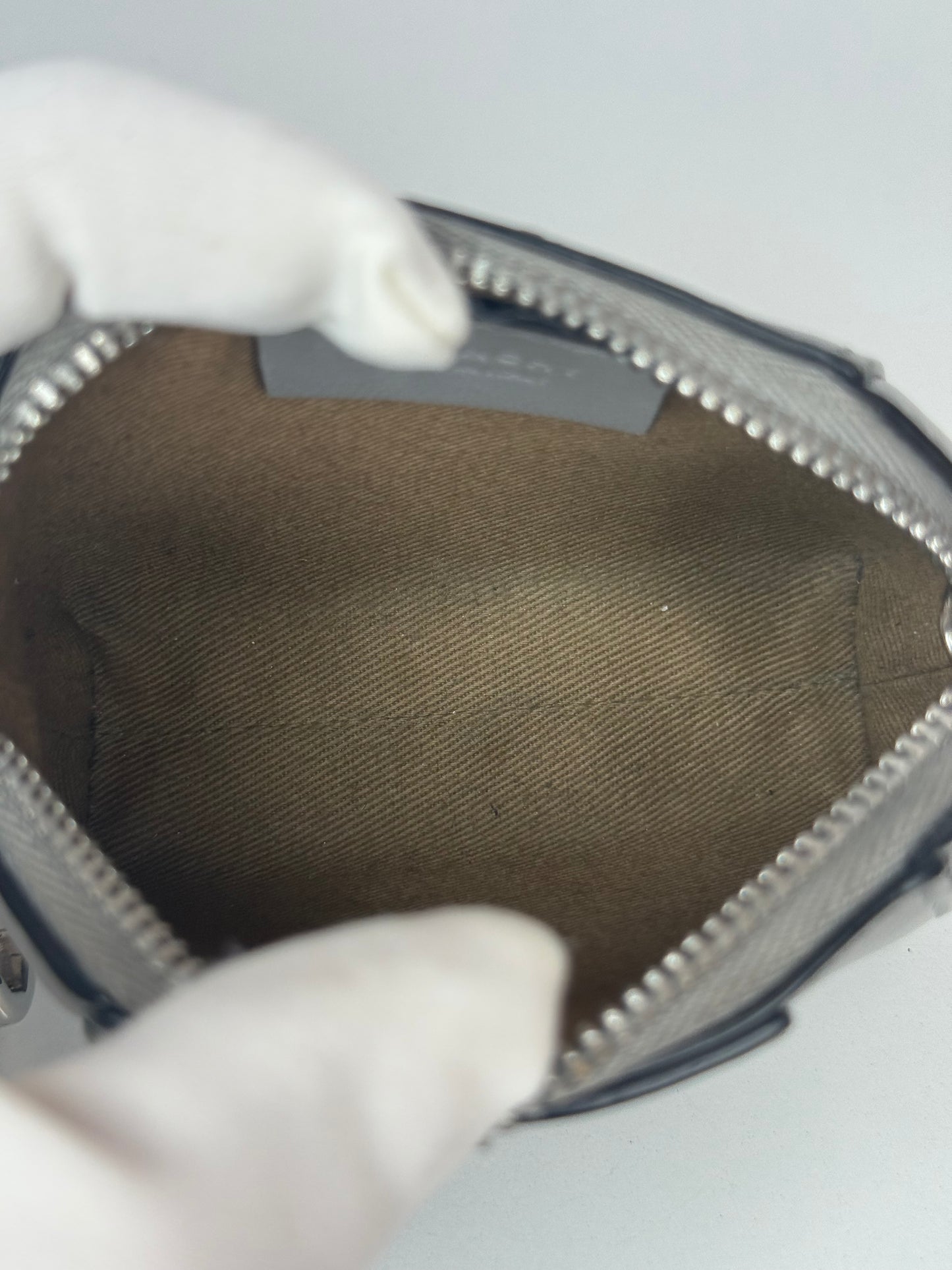 Givenchy Baby Antigona Grey Leather with Chain Mini Bag/Charm