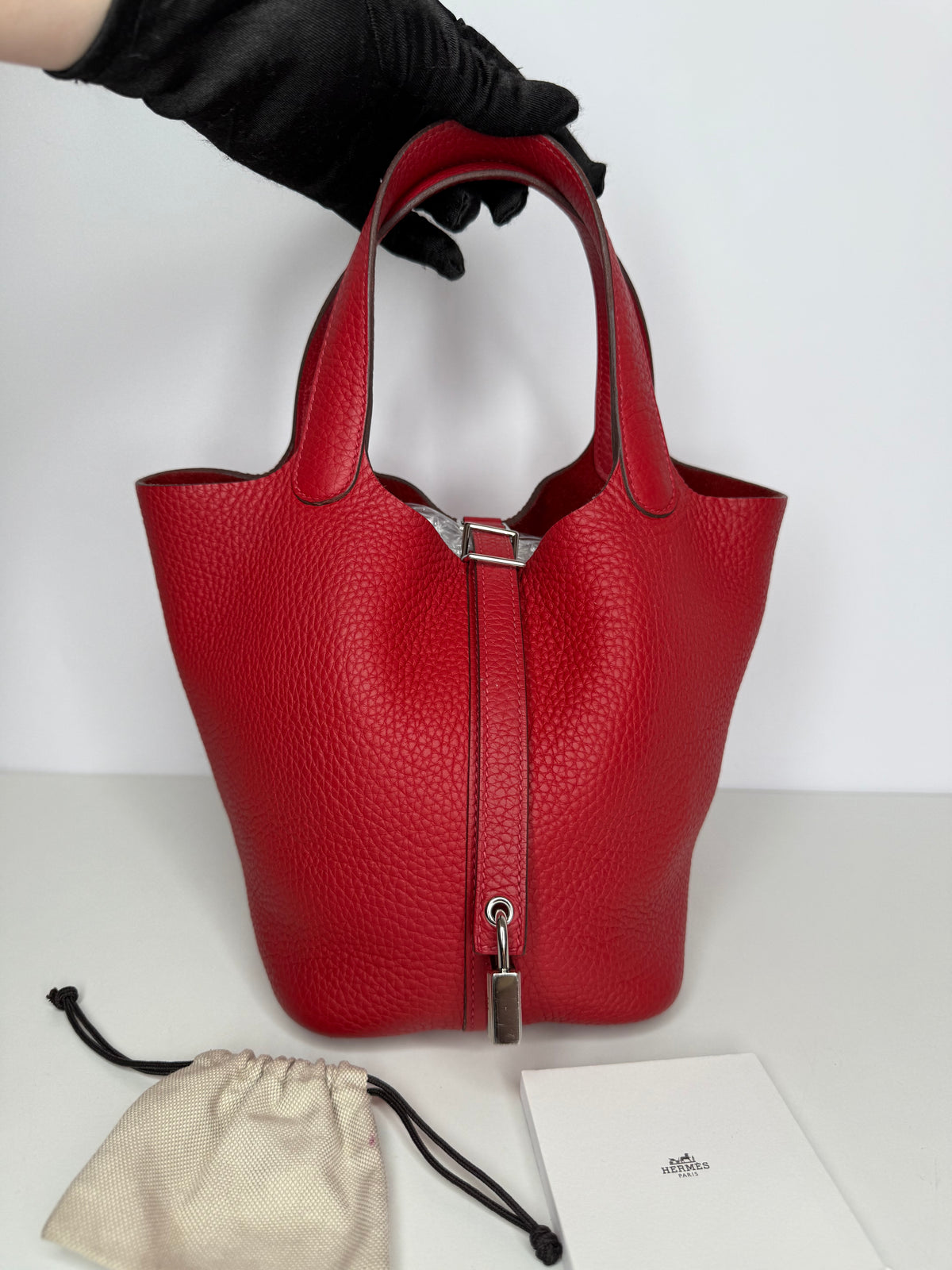 Hermès Picotin 18 Rouge Grenat Togo Leather