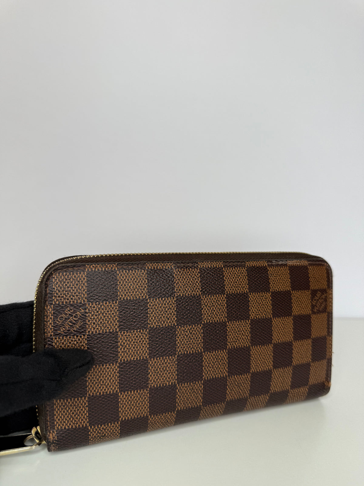 Louis Vuitton Zippy Wallet Damier Ebene Canvas