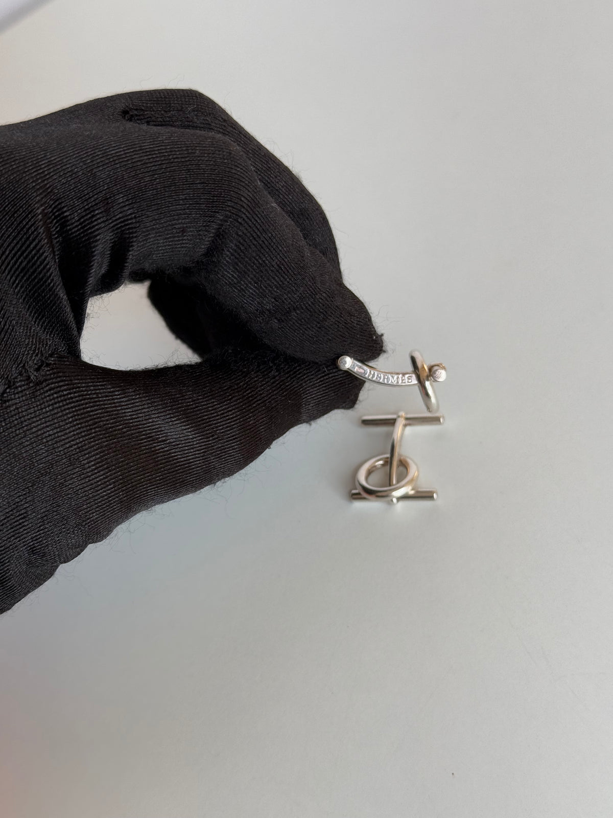 Hermès Chaine D'Ancre Sterling Silver Cufflinks