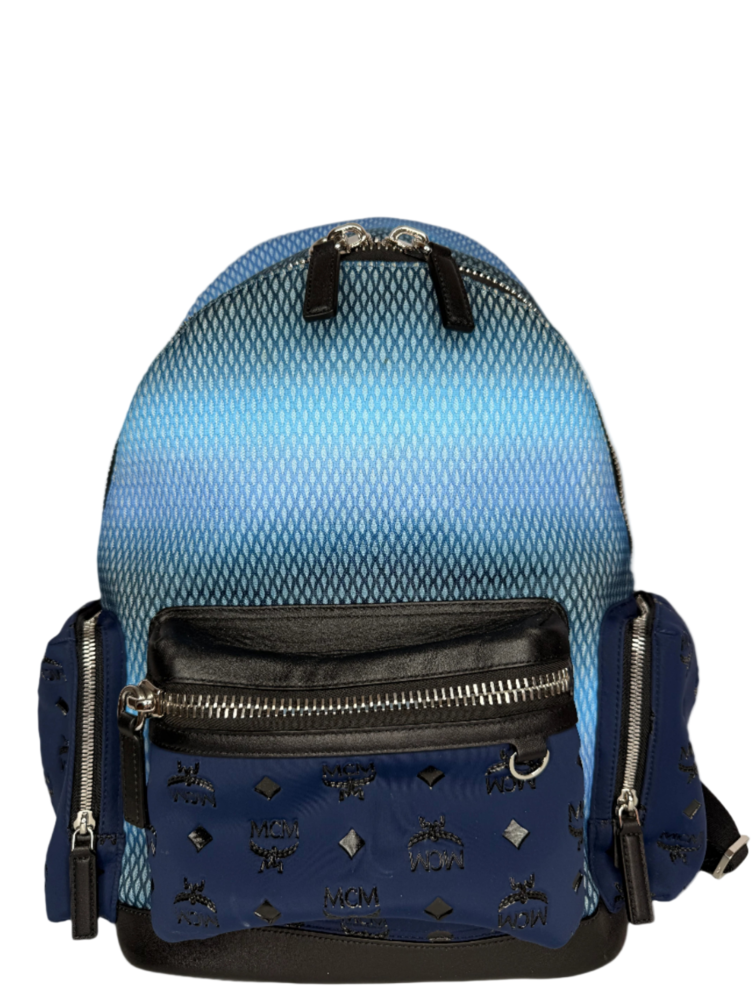 MCM Stark Backpack in Gradation Mesh and Monogram Neoprene