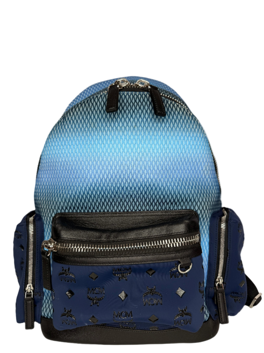MCM Stark Backpack in Gradation Mesh and Monogram Neoprene