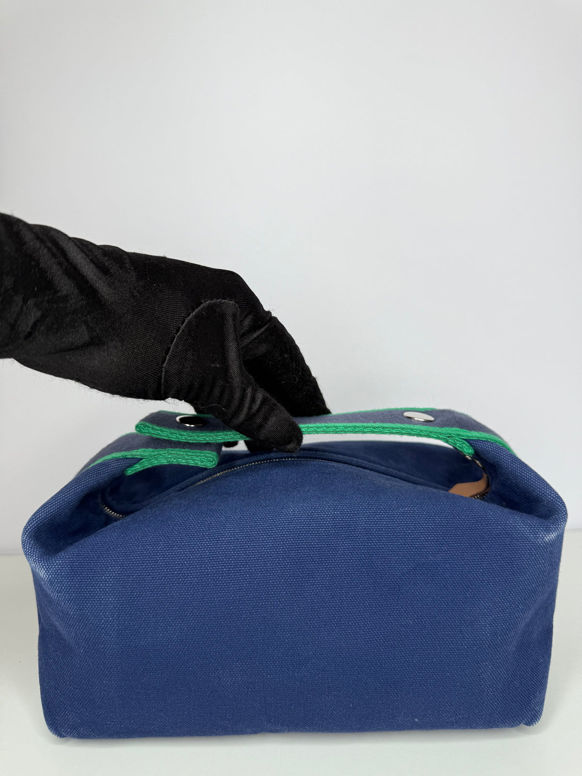 Hermès Bride-à-Brac Small Toiletry Pouch Royal Blue Canvas