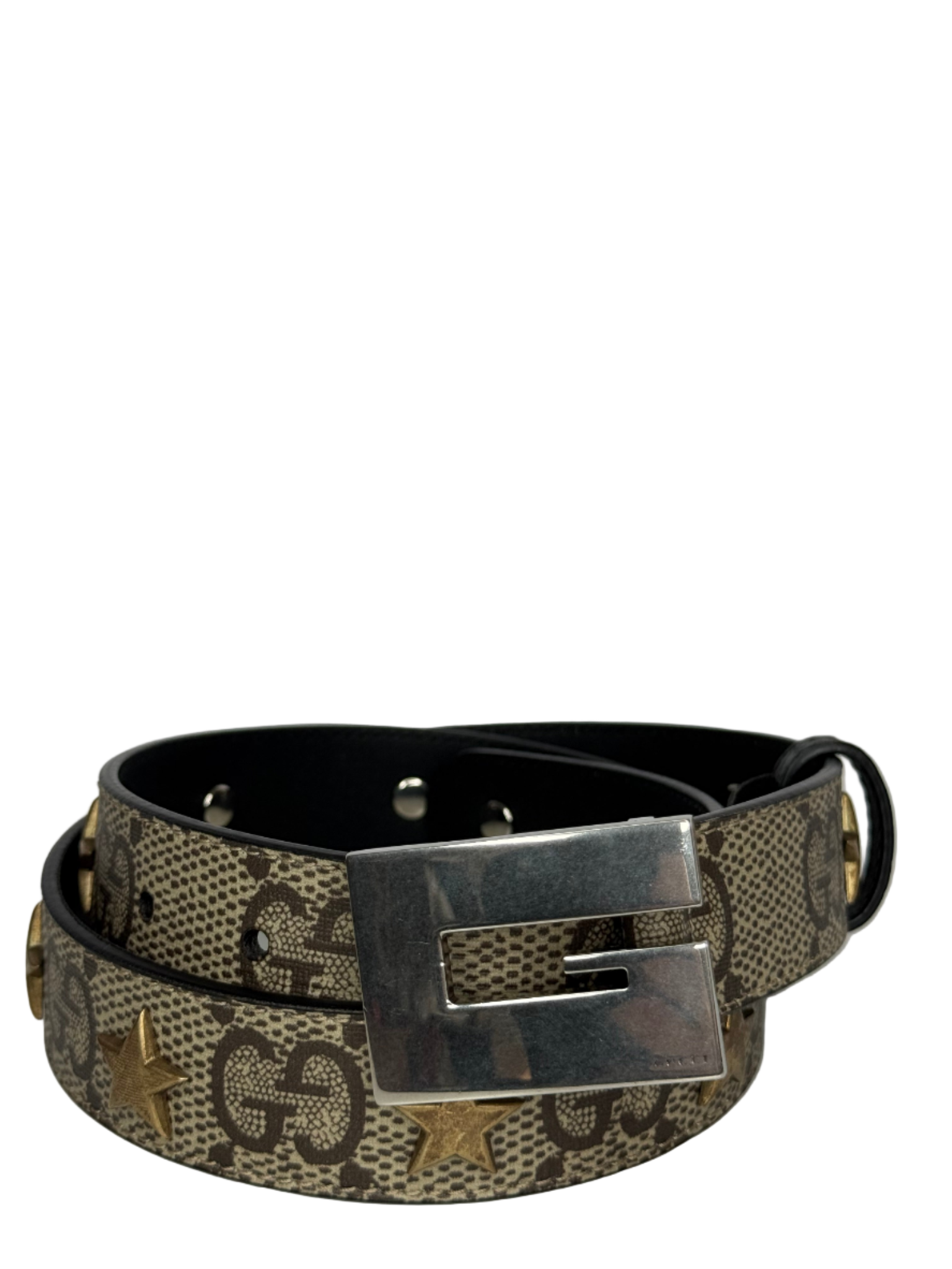 Gucci GG Supreme Star G Buckle Belt