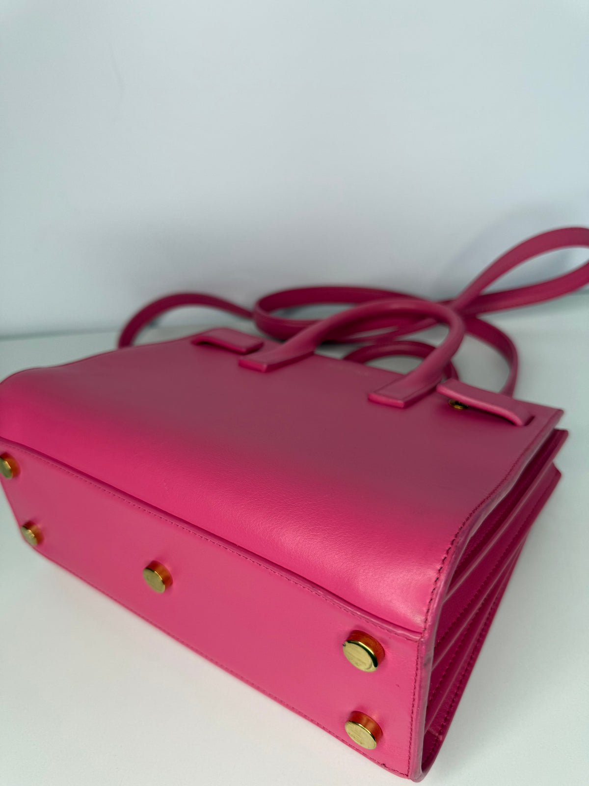 Saint Laurent Nano Sac de Jour Pink Smooth Calfskin Leather