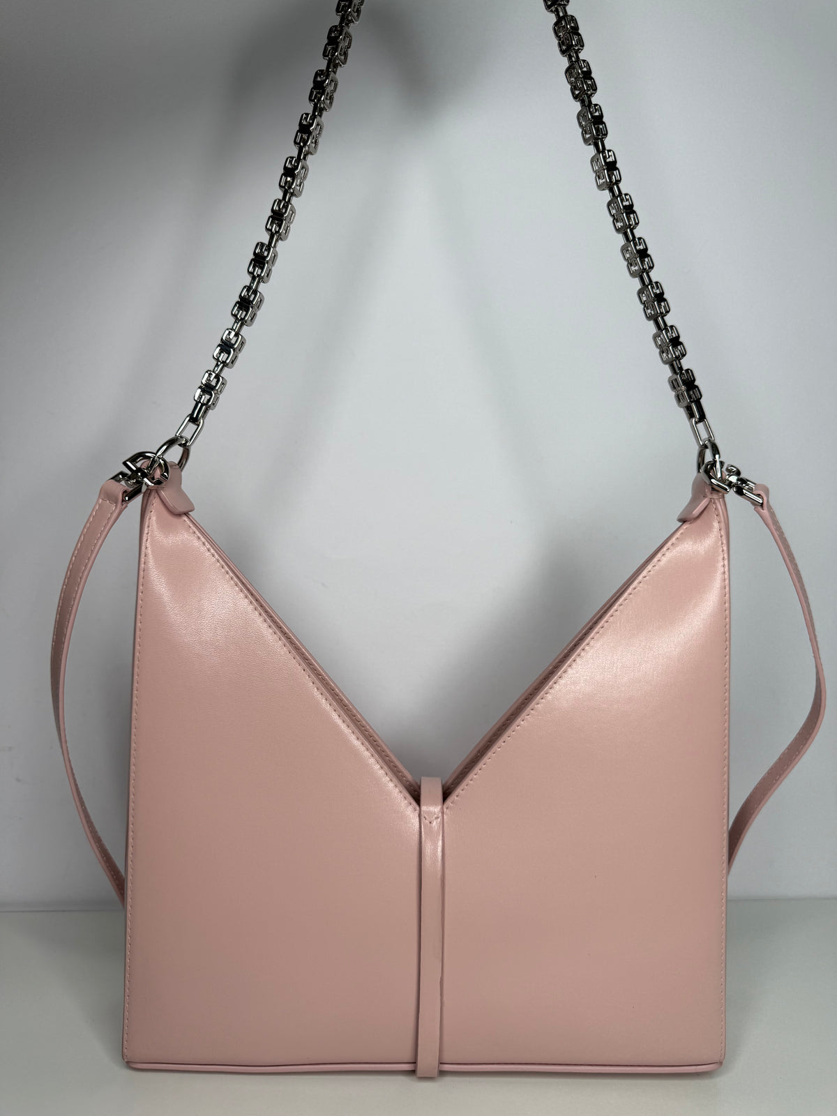 Givenchy Cut Out Light Pink Leather Crossbody Bag